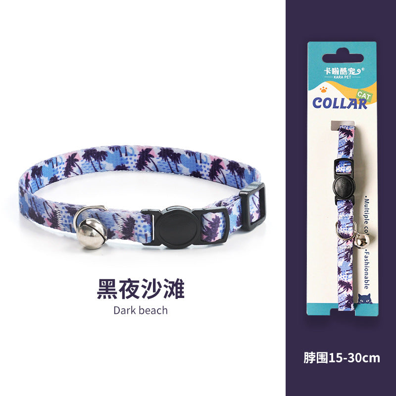 Pet cat and dog collar lanyards